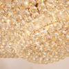 Custom Hotel Foyer Lobby Wedding Decorative Pendant Light Luxury Gold Empire Large Crystal Chandelier