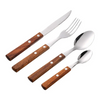 Wholesale New Rosewood Stainless Steel Western Tableware Set Commercial Household Steak Knife Fork Four Piece Set