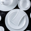 Hotel Set Factory Custom Wholesale Gold Rim Luxury Tableware White Logo Dinner Sets Dubai Royal Fine Bone China Dinnerware