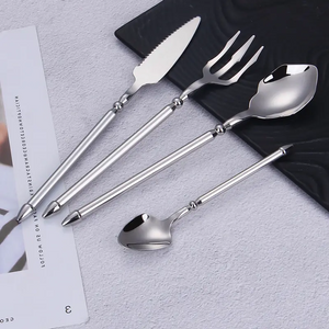 High Quality Reusable Cutlery Set Creative Silverware Flatware Spoon and Fork Set Made from Stainless Steel