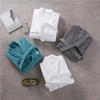 Custom Two Layer Bathrobe Color Robes Shawl Collar Unisex Long Spa Hotel Bathrobe
