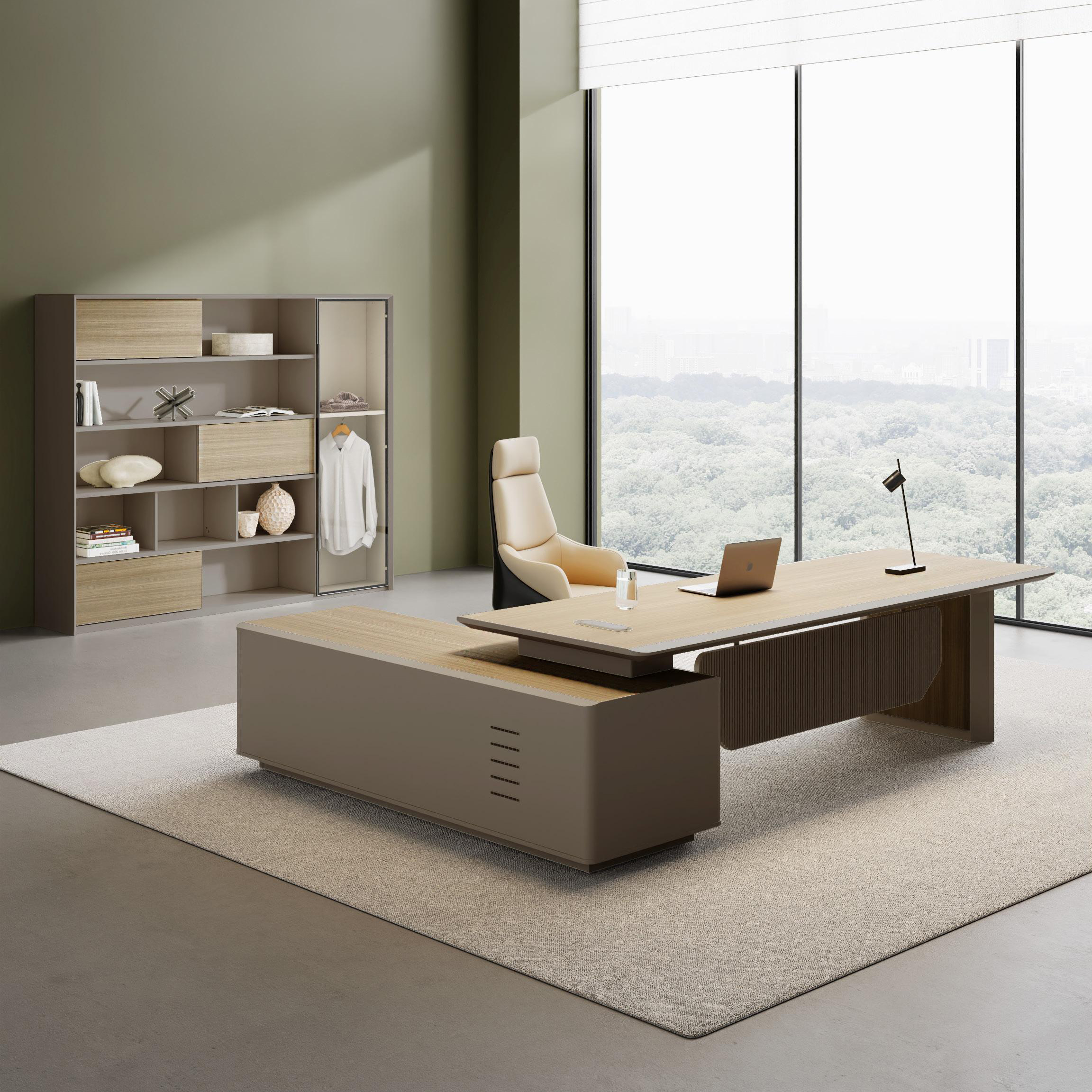 Traditional Office Desk Set for Executives
