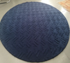 6.5LB Blue Hight Cut Low Loop Customized Luxury Handtufted Carpets Wool/Acrylic Round Rugs 