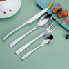 Western tableware mirror polished fish tail knife fork spoon steak knife stainless steel