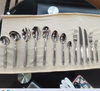Factory Restaurant Hotel Stainless Steel 304 High Mirror Polish Silver cutlery set spoon knife and fork set cutlery set