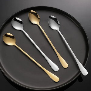 Watermelon spoon Long handle coffee ice drink stirring spoon 304 stainless steel
