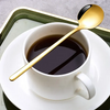 Creative High quality Round Wedding Celebration Long Handle Cute Christmas Gift Stainless steel Coffee Dessert Tea Spoon Set