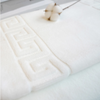 Hot Sale Cotton Absorbent Bath Mat OEM Logo Bathroom White Towel Set for Hotel