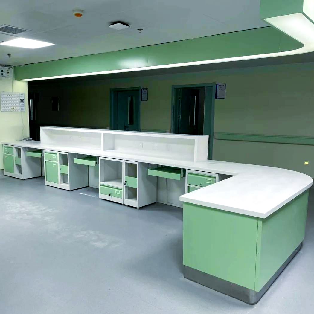 Clinic Reception Desk with Storage