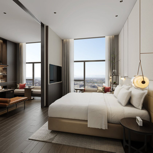 Modern Luxury Custom Made Hotel Bedroom Furniture High Quality 5-Star Standard MDF and Metal for Resorts and Hospitals