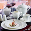 Ceramic restaurant dishes porcelain tableware White Hot High Quality Porcelain chinaware for hotel plate dinner sets dinnerware