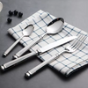 Factory Restaurant Hotel Stainless Steel 304 High Mirror Polish Silver cutlery set spoon knife and fork set cutlery set