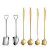 Watermelon spoon Long handle coffee ice drink stirring spoon 304 stainless steel