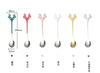 Wholesale coffee restaurant cutlery set coffee honey stainless steel ice cream Christmas spoons