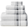 Luxury White Maximum Softness Jacquard Cotton Thick Quick-Dry Bath Towel Set