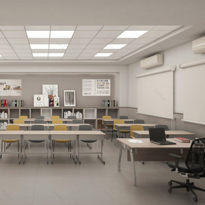 School Classroom Desk and Chair Set 