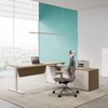 Y-Shaped Irregular Office Desk and Chair Set - Employee Workstation Combination Package