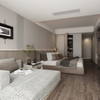 Modern Contemporary Queen Size Wooden Hotel Furniture for Bedroom for Apartment Free Shipping