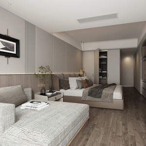 Modern Contemporary Queen Size Wooden Hotel Furniture for Bedroom for Apartment Free Shipping