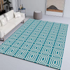 Custom Carpet Rugs Blue Geometric Carpets For Living Room Bedroom area rugs and carpet