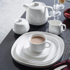 Nordic style cheap bulk white green embossed dinner plates and bowls set vintage rustic dinnerware ceramic dinner set