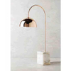 Industrial style Concise Creative 70cm height rose golden metal and Cube marble desk lamp 