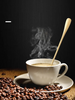 Watermelon spoon Long handle coffee ice drink stirring spoon 304 stainless steel