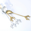 Wholesale coffee restaurant cutlery set coffee honey stainless steel ice cream Christmas spoons