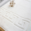 Hot Sale Cotton Absorbent Bath Mat OEM Logo Bathroom White Towel Set for Hotel