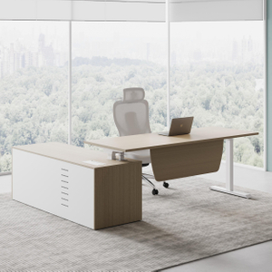 Luxury Manager Office Furniture Bundle with Leather Chair