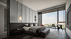 Customized Modern Panel Solid Wooden Beds Apartment Hotels Bedroom Furniture Sets for Contractors Project