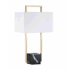 Industrial style Concise Creative 70cm height rose golden metal and Cube marble desk lamp 