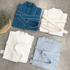 Panic Buying Hotel Bathrobes Solid Premium Cotton Sleepwear Absorbent Soft Long White Bathrobes