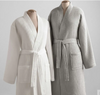 Wholesale Hot Selling Unisex White 100% Cotton Waffle Bathrobe For Hotel Spa Bath Robe