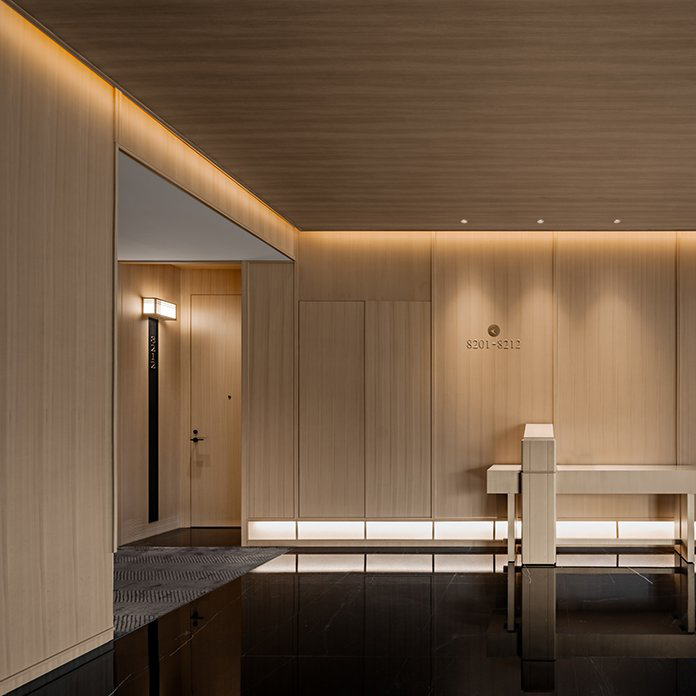 Customized Modern Fluted Slat WPC 3D Wall Covering Panel Solid Wood Style Hotel Room Living Room Bathroom Use Furniture Bedroom