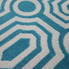 Custom Carpet Rugs Blue Geometric Carpets For Living Room Bedroom area rugs and carpet