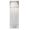 Sales china wholesale standing led iron floor lamp white Fabric Shade