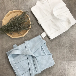 Panic Buying Hotel Bathrobes Solid Premium Cotton Sleepwear Absorbent Soft Long White Bathrobes