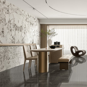 Modern Fabric L-Shaped Sectional Sofa Set with Coffee Table