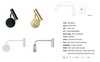 Modern Nordic Hotel Interior Room Bedroom Reading Wall Lamp 