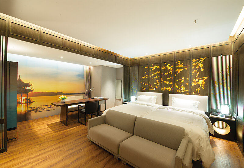 Hotel Project Furniture Custom 3 4 5 Star Bedroom Set for Modern Resort Bed Room