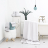Luxury White Maximum Softness Jacquard Cotton Thick Quick-Dry Bath Towel Set