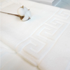 Hot Sale Cotton Absorbent Bath Mat OEM Logo Bathroom White Towel Set for Hotel