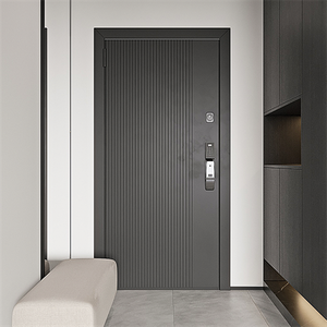 Contemporary Modern Solid Wood Hotel Furniture Fire Proof Strong Room Door for Bedroom Living Room Villas Apartments
