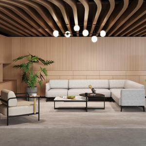Casual Meeting Lounge Set (Coffee Table + 2 Chairs)
