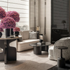 5 Star Hotel Lobby Furniture Solid Wood Sofa Set Garden Patio Sofa Set Antique Modern European Style Sectional Sofa Terrace Set