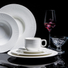 Bespoke designs dinning plates ceramic porcelain dinner dinnerware set plain white plates sets