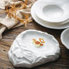 Factory wholesale custom bone china royal design elegancy fine porcelain dinner set plates