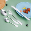 Western tableware mirror polished fish tail knife fork spoon steak knife stainless steel