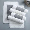 Custom Label Hotel Bath Mat Anti-slip Entrance Door Mat Comfortable Organic Cotton Fluffy Soft Plush Bath Mat